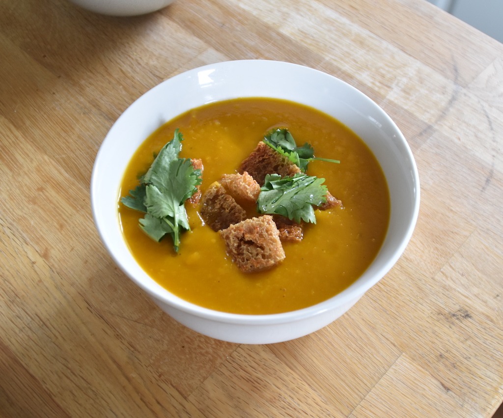 20-minute Spicy Kabocha Squash Soup