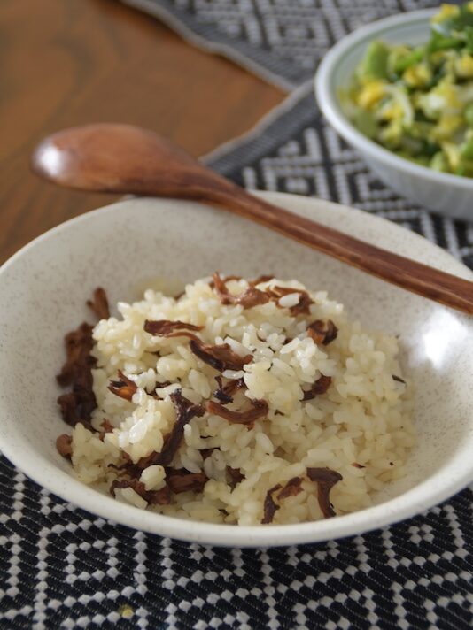 Chanterelle Rice (Rice Cooker Method)