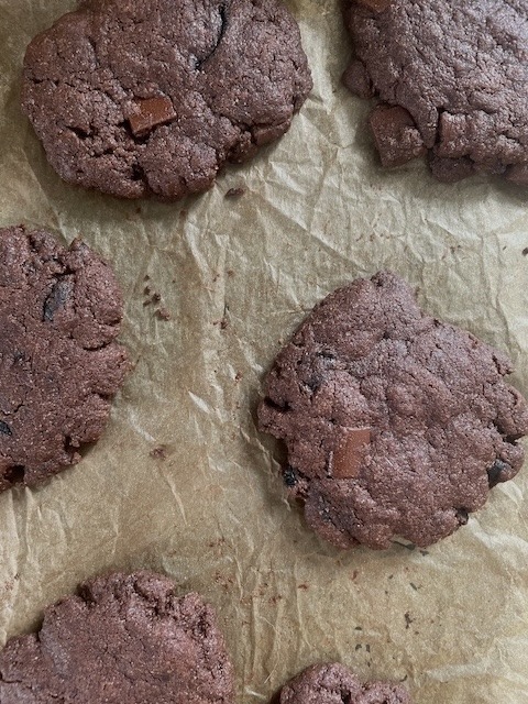 Chocolate and Black Olive Shortbread Cookies (Vegan)