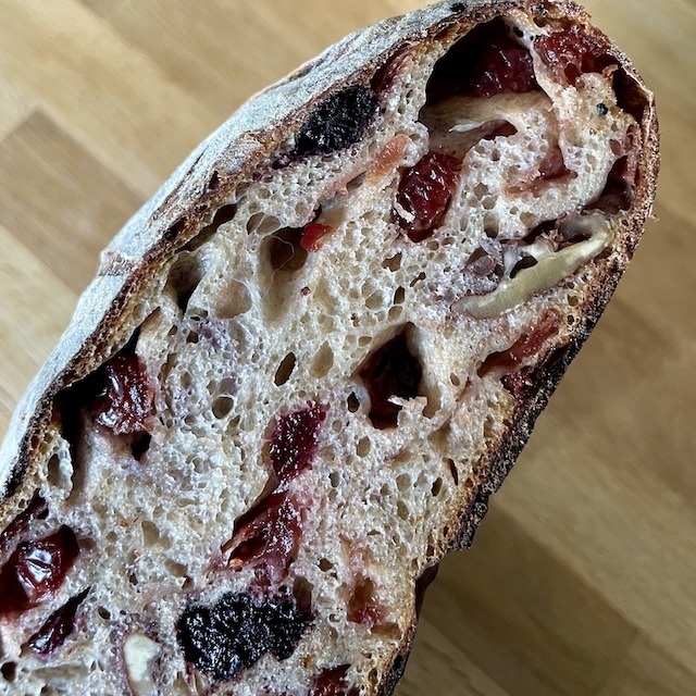 cranberry walnut bread crumbshot