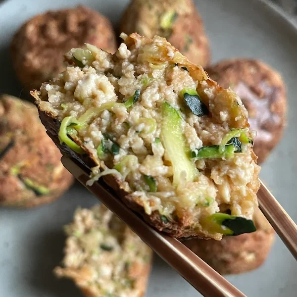 tofu balls made with flour and no egg.