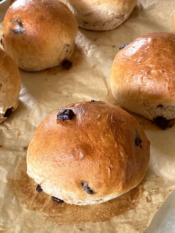 Chocolate buns recipe – how to make enriched bread with cream instead of butter