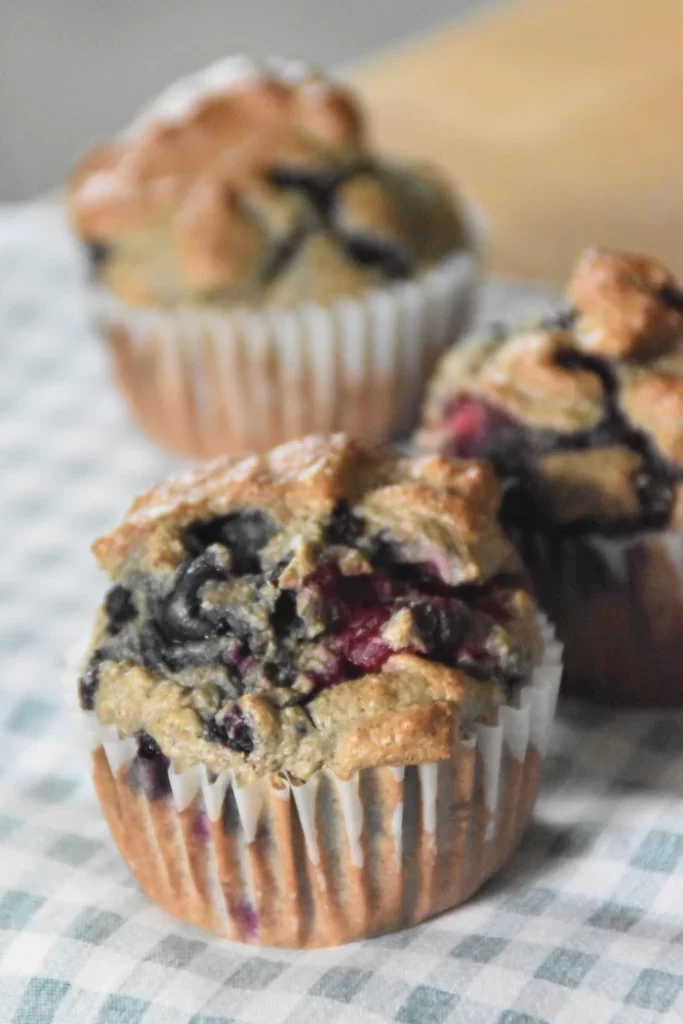 oatmeal berry blender muffins