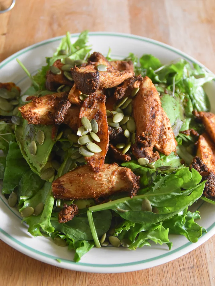 Air-fryer Cumin Mini King Oyster Mushrooms