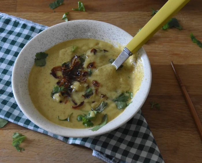 Burmese Chickpea Soup – Tofu Nway (Warm Shan Tofu)