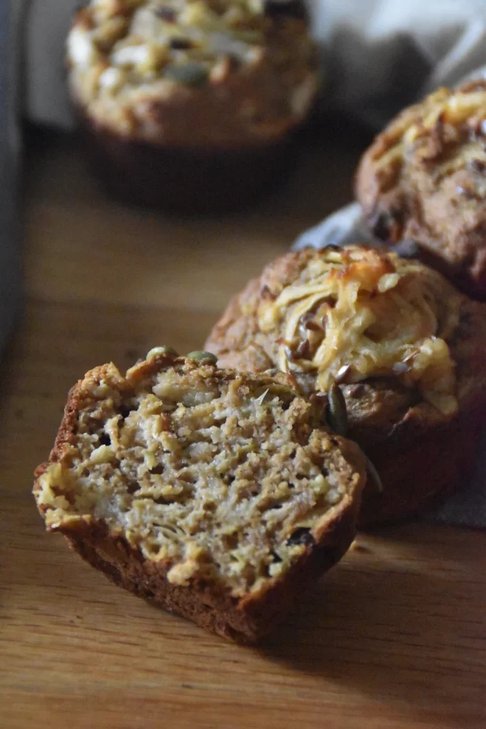 Healthy Apple Oatmeal Muffins (Gluten-free)