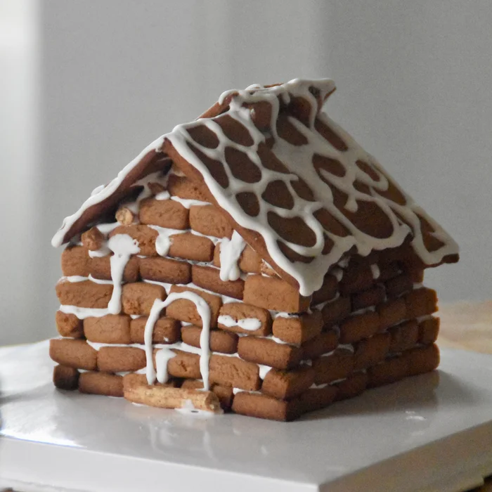 Gingerbread house, brick by brick